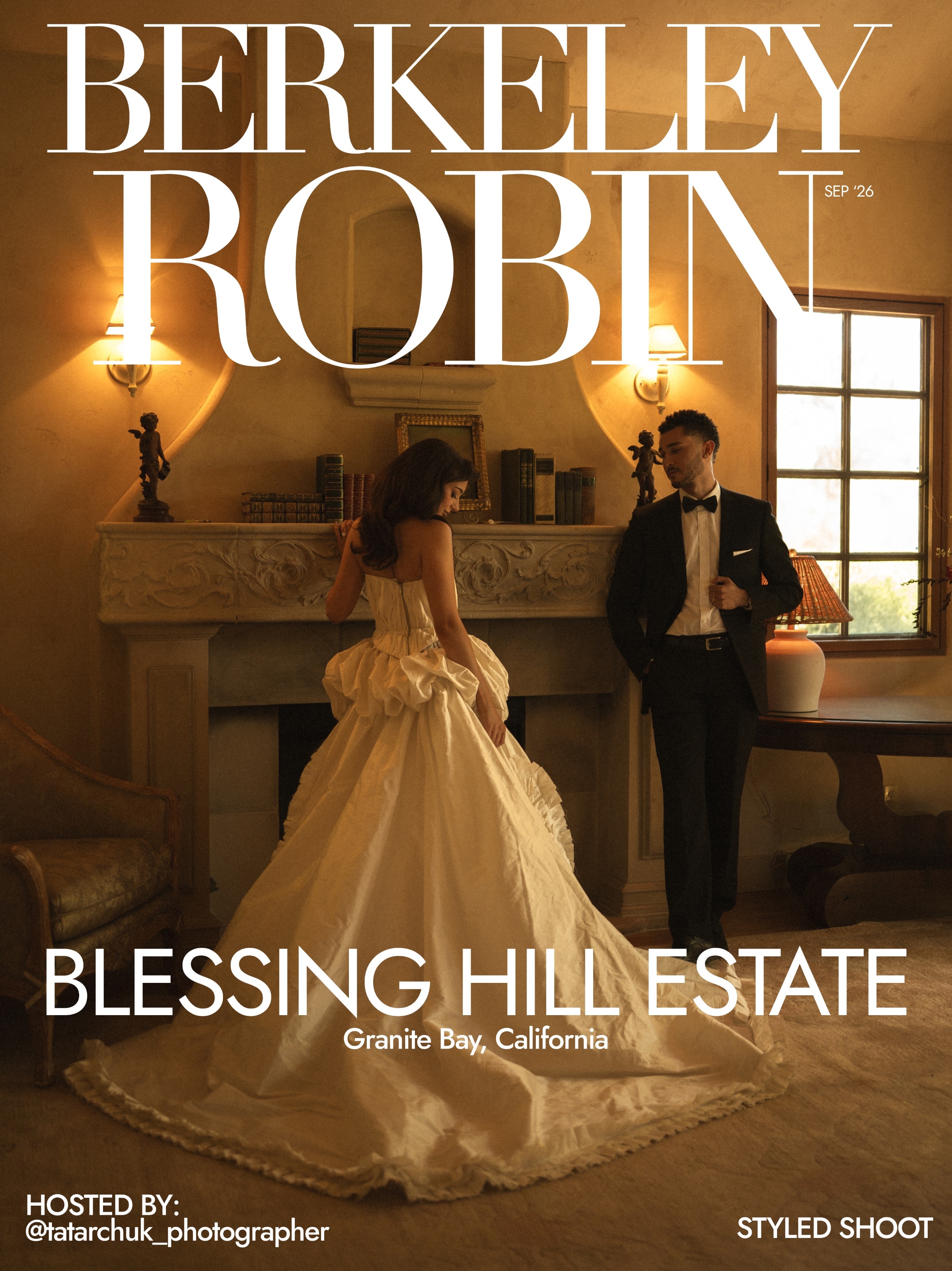 Blessing Hill Estate magazine cover, styled shoot hosted by Anastasiia